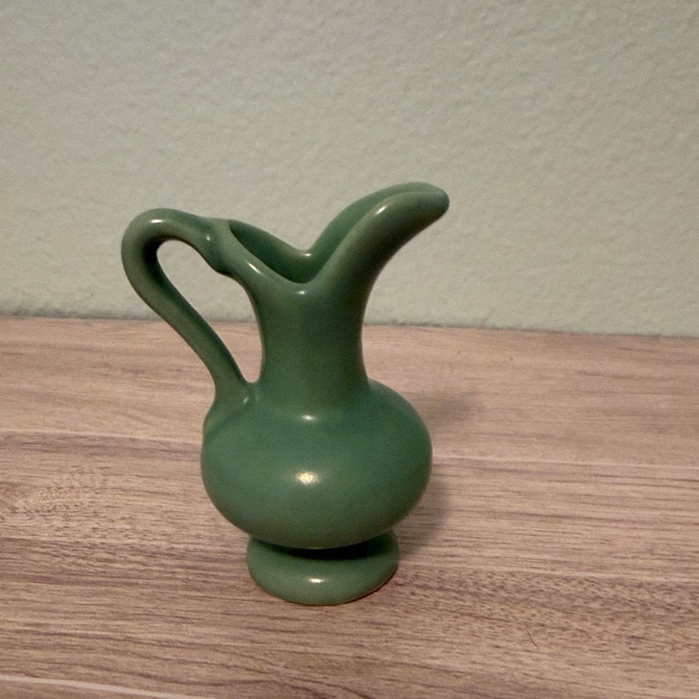 Green Ceramic Pitcher - Picture 4 of 7